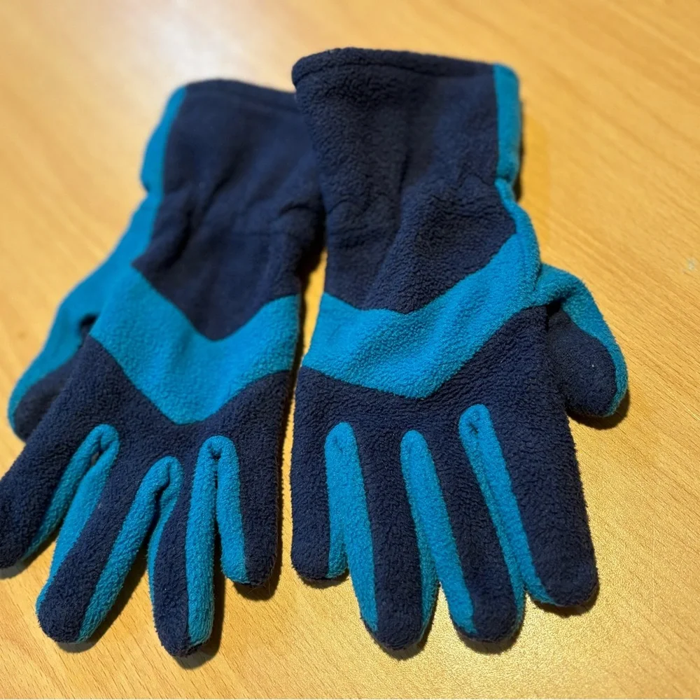 Target Kids Fleece Glove - Navy and Teal